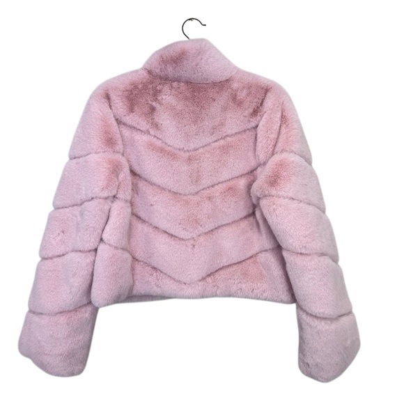 NEW Generation Love Brianna Faux Fur Jacket Ballet Slipper Pink Size Medium - Picture 7 of 11